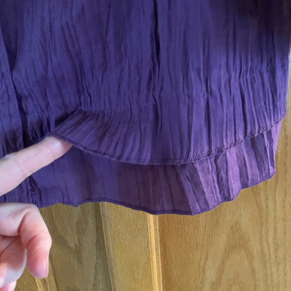 ECU - Front button top, purple,  3/4 sleeves - Picture 6 of 9